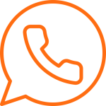 Icon of speech bubble and telephone receiver