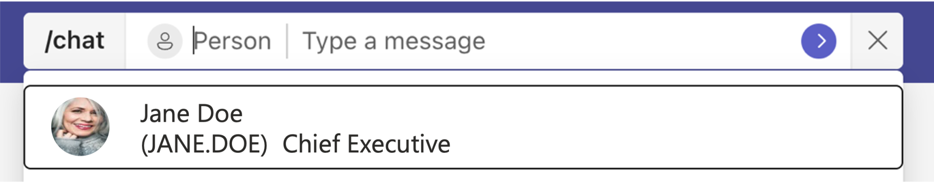 Instead of opening Chat you can use /chat to send a short message to a colleague.