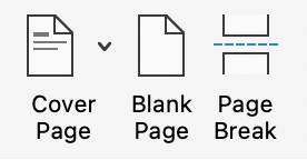 Insert page break shortcut